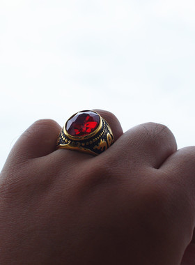 young跨境货源亚马逊龙纹金戒指