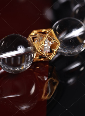 【壮的响亮】澄心凝露白水晶福珠手链手串