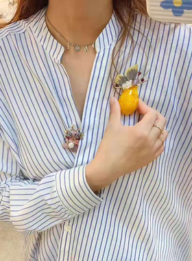 东大门黄色玉石珍珠贝母可搭配
