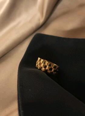 齿轮戒指质感戒指欧美风