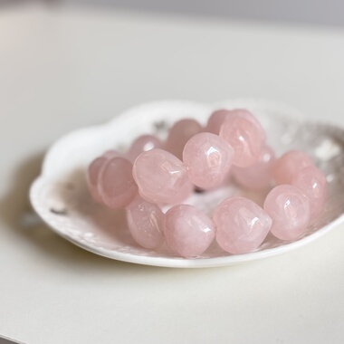 粉晶爱心 天然爱心手链 紫水晶爱心手链