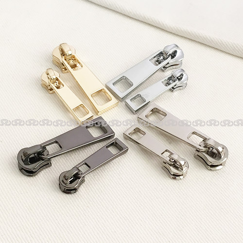 厂家直销 3号5号金属拉链头 高档箱包拉链配件 拉片拉手可定制 - 图0