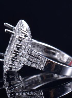 Fay Jewelry 个性定制钻石戒指空托（925银/10K/14K/18K/PT950）