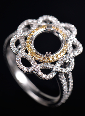 Fay Jewelry 个性定制DIY戒指空托（925/10K/14K/18K/PT950）