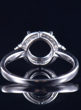 Fay Jewelry 个性定制钻石戒指空托（925银/10K/14K/18K/PT950）