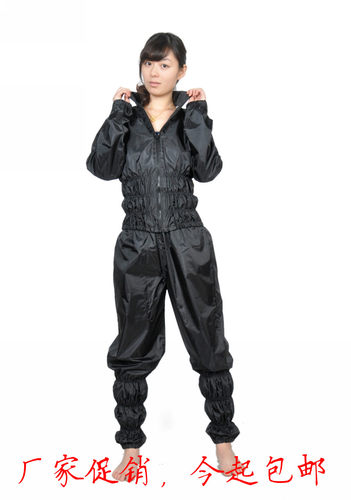 爆汗服运动暴汗裤高腰套装瑜伽出汗舞蹈跳操衣桑拿暴汗服女 - 图2