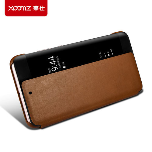 华为p20手机壳真皮翻盖p20pro保护套牛皮原装款CLT/EML-AL00/TL01 - 图0