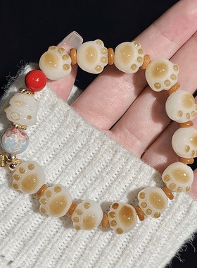 创意礼品猫爪招财猫可爱串珠手链