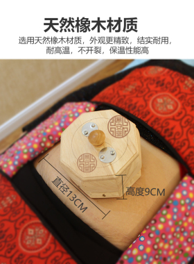 橡木脐灸艾灸盒随身灸隔姜灸器家用妇科宫寒温灸器熏蒸仪器
