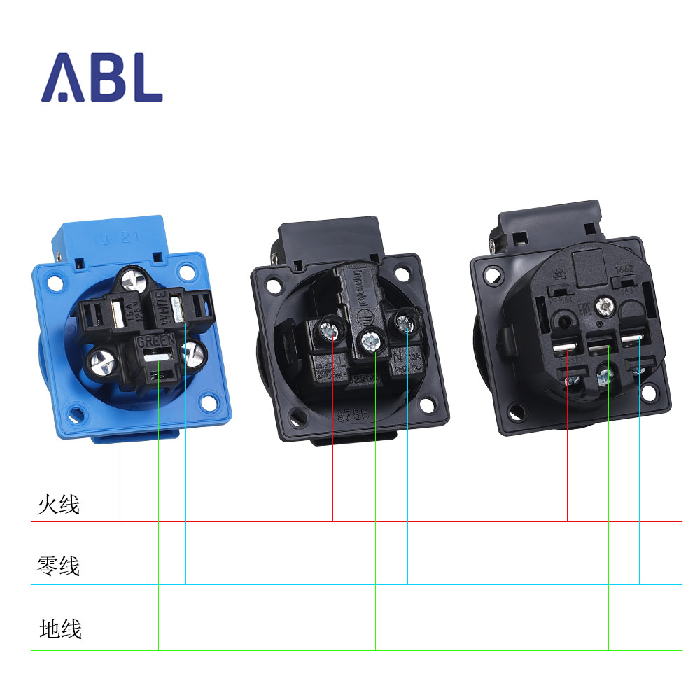 原装德国ABL 英标 美标电源插座 冷冻处理 音响电源墙插 面板底盒 - 图1