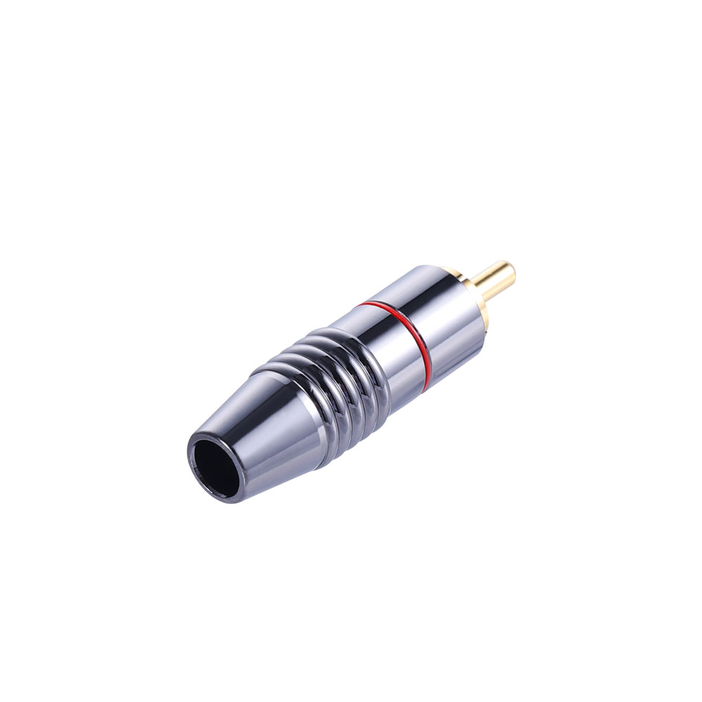 台湾 AEC Connectors 雅钛RP-1273ZAG-A/B莲花插头 信号线RCA插头 - 图1