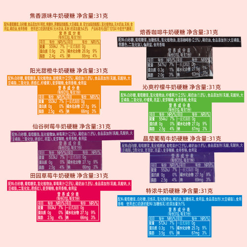 正品阿尔卑斯条形学生硬糖果特浓牛奶原味柠檬31g*21条休闲零食品 - 图1
