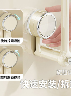 吸盘发圈发夹收纳杆免打孔发簪展示架卫生间壁挂式发饰头绳收纳架