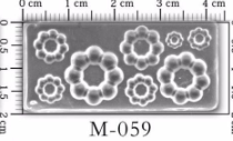 【米米酱】迷你硅胶立体花纹/花朵模具 美甲硅胶模具 粘土适用 - 图3