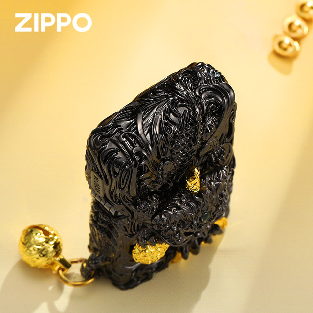Zippo lighter official flagship store genuine smart and lucky Pixiu genuine kerosene New Year gift for boyfriend