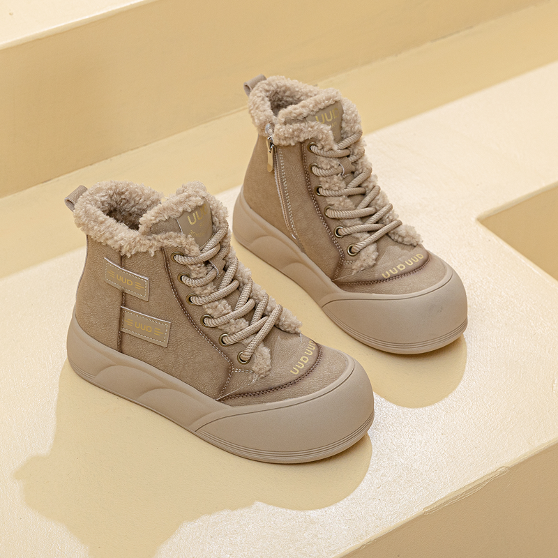 马丁靴女款2025新款厚底棉鞋冬季加绒加厚短靴雪地大码女鞋41到43,淘宝优惠券,粉丝福利购,淘宝优惠卷