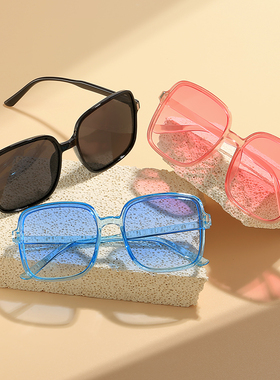 韩版网红方形大框渐变墨镜