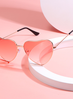 爱心眼镜墨镜女高级感ins