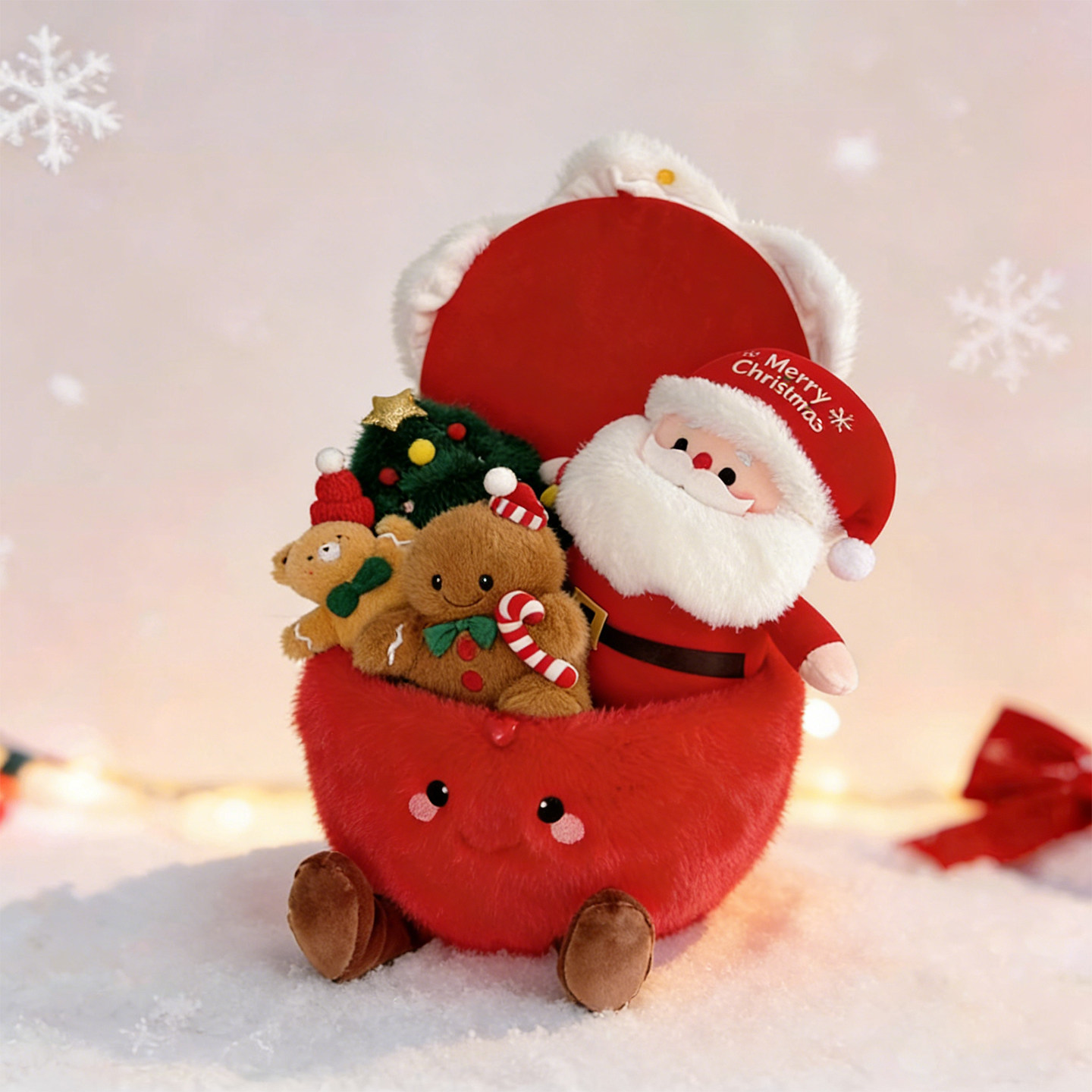 圣诞礼物平安夜苹果玩偶礼盒摆件圣诞树毛绒玩具圣诞老人公仔女生,淘宝优惠券,粉丝福利购,淘宝优惠卷