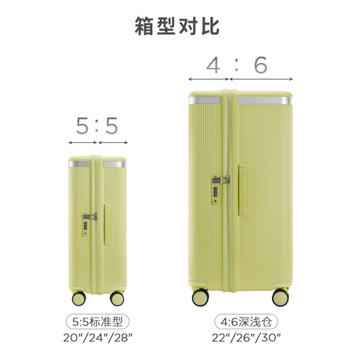 【明星同款】Echolac/爱可乐王朝防刮出国拉杆旅行箱刻字行李箱 - 图3