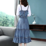 Летнее длинное платье, длинная юбка, джинсовый комплект, сезон 2021