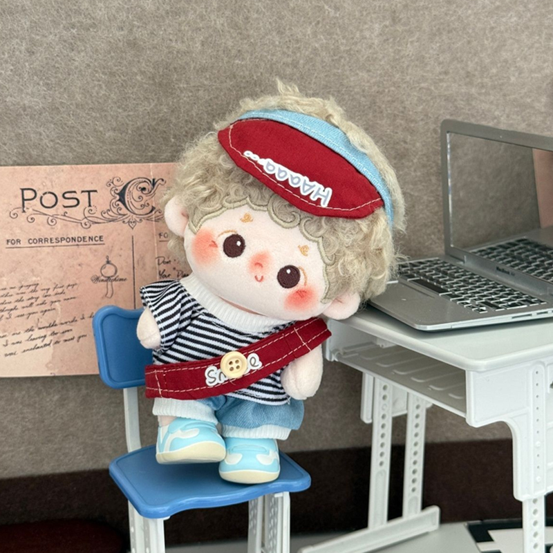 现货新款10cm棉花娃娃衣服毛绒玩偶换装公仔可爱娃衣休闲套装 - 图1