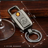 Брелок, реалистичная зажигалка с usb-зарядкой, ветрозащитный креативный электронный фонарь