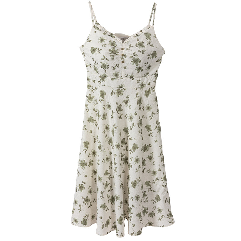 香影吊带碎花2023春装新款感内搭裙 香影连衣裙