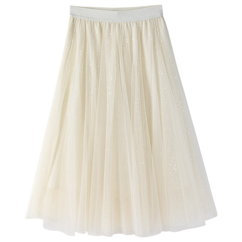 白鹿明星香影网纱2022秋季半身裙 香影半身裙