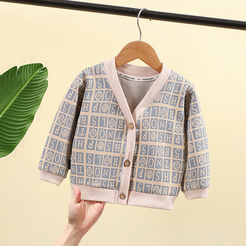 儿童秋季针织卡通休闲舒适外套1-6岁男女童开衫V领上衣,淘宝优惠券,粉丝福利购,淘宝优惠卷