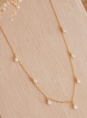 珍珠项链女高级感百搭锁骨链珍珠项链Pearl Necklace