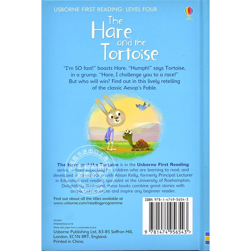 现货 Hare and the Tortoise 英语原版 Usborne出版 龟兔赛跑 儿童启蒙读物 - 图3