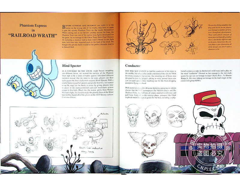 预售 茶杯头美术设定集 TGA获奖独立游戏 精装 英文原版 The Art of Cuphead Limited Edition 30年代复古画风 概念设定插画