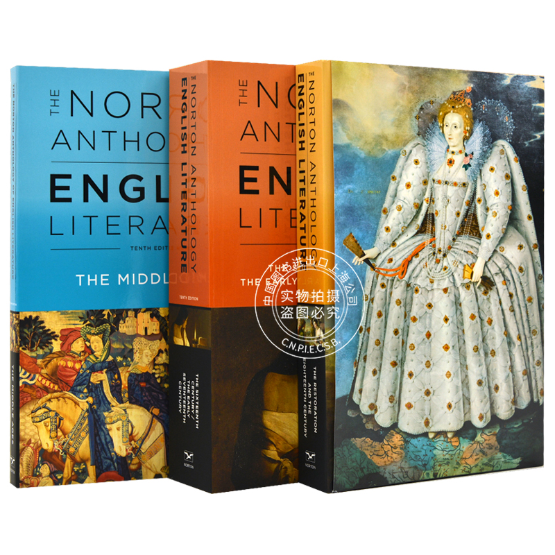 预售诺顿英国文学套装新版英文原版 The Norton Anthology of English Literature(10TH ed.) A B C文艺评论版中图-图0