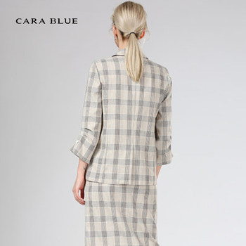 cara blue ຊຸດແມ່ຍິງ tops ແນວໂນ້ມຄົນອັບເດດ: ທີ່ແທ້ຈິງຂອງແມ່ຍິງ plaid KC201MWJ0204