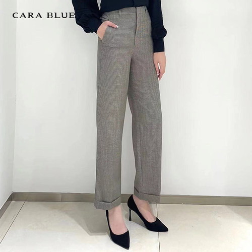 cara blue 喀啦 女裤 通勤百搭气质修身KB223MWP0001 - 图1