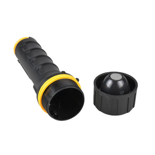 山峰LED强光手电筒装2节1号干电池可换家用户外照明老式防水2号款 - 图2