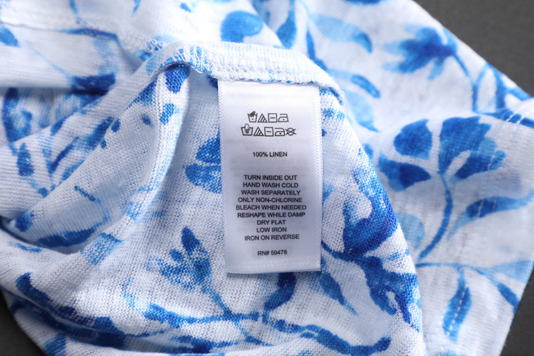 外贸订单针织纯亚麻蓝色碎花无袖T恤印花小背心吊带女夏季薄新款,淘宝优惠券,粉丝福利购,淘宝优惠卷