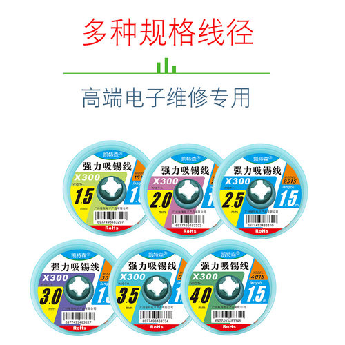 吸锡线吸锡带焊接点除锡渣带主板拆锡焊盘脱焊吸附钢网清洁工具带 - 图1