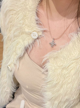 十字金刚杵项链纯银辟X保健康平安锁骨链毛衣链男女同款新年礼物