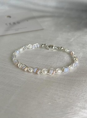 「拾贝少女」法式浪漫珍珠串珠手链精致高颜值配裙子手饰礼物