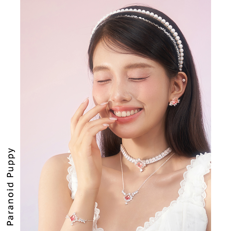 PP饰品《浮玉》宫廷风宝石925纯银手链女小众高级感手饰复古配饰 - 图2