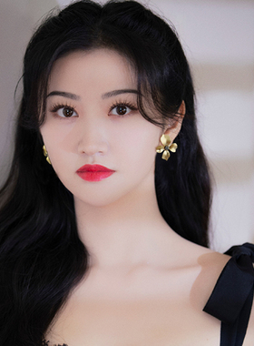 哑金高级感花朵气质耳环耳夹无耳洞女法式磨砂银针时尚个性耳环潮