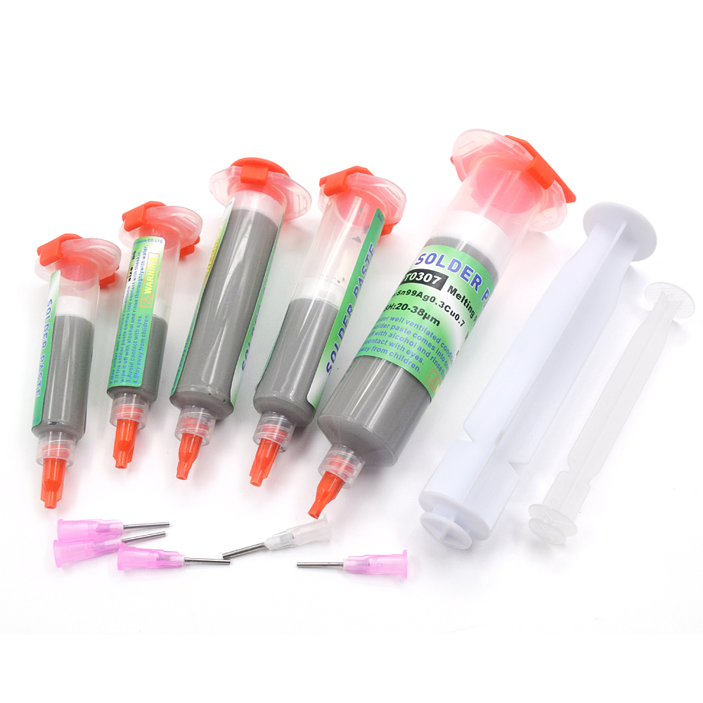 芯片维修焊接锡浆环保无铅高中低温焊锡膏锡泥SMT贴片针筒锡膏 - 图0