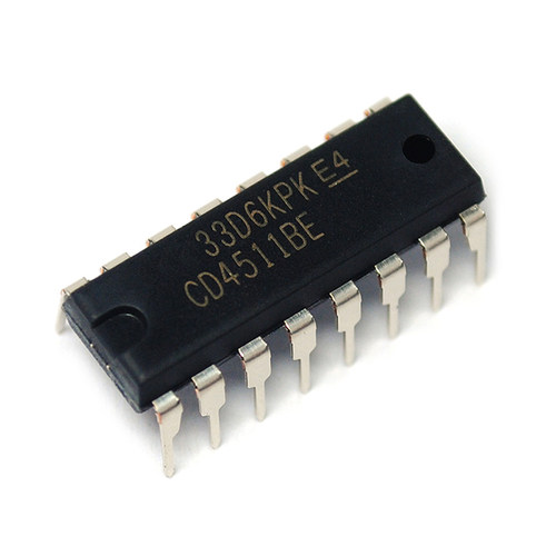 Risym 全新原装 CD4511BE 锁存解码器驱动器 直插 封装DIP16 - 图0