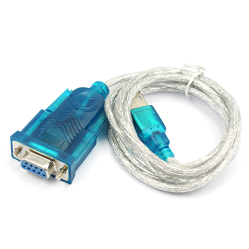 USB转串口9针 COM口 九针串口线数据线HL-340芯片转RS232 转换器公头母头母座USB2.0转DB9接口转换线连接线 - 图0