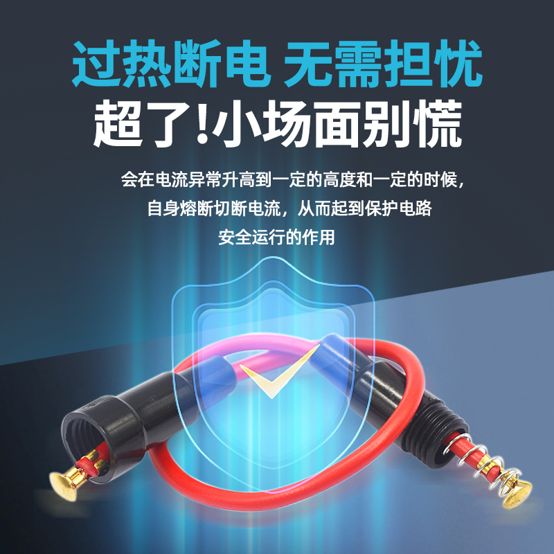 玻璃保险丝管套座5X20熔断器带线底座带弹簧BLXA夹保险管盒子FUSE