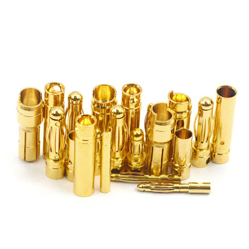 4mm香蕉插头3.5mm 航模 30A45A100A镀7u金模型电机电调多轴连接器 - 图0