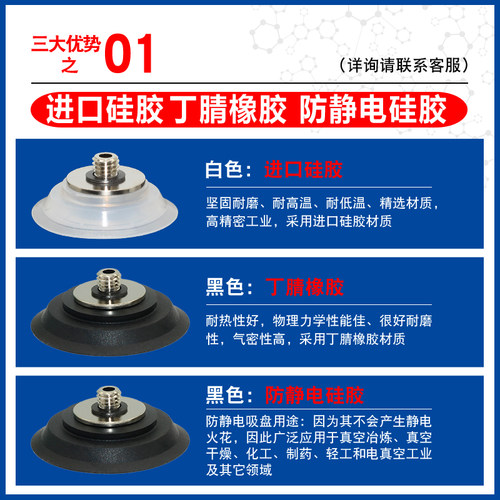 艾弗森 真空吸盘薄型吸盘ZP2-TB10MTS/15MT/20MTN/25MT/30MTGS-H5 - 图0