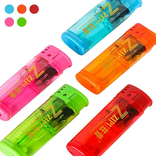 Пластиковая прозрачная ветрозащитная зажигалка